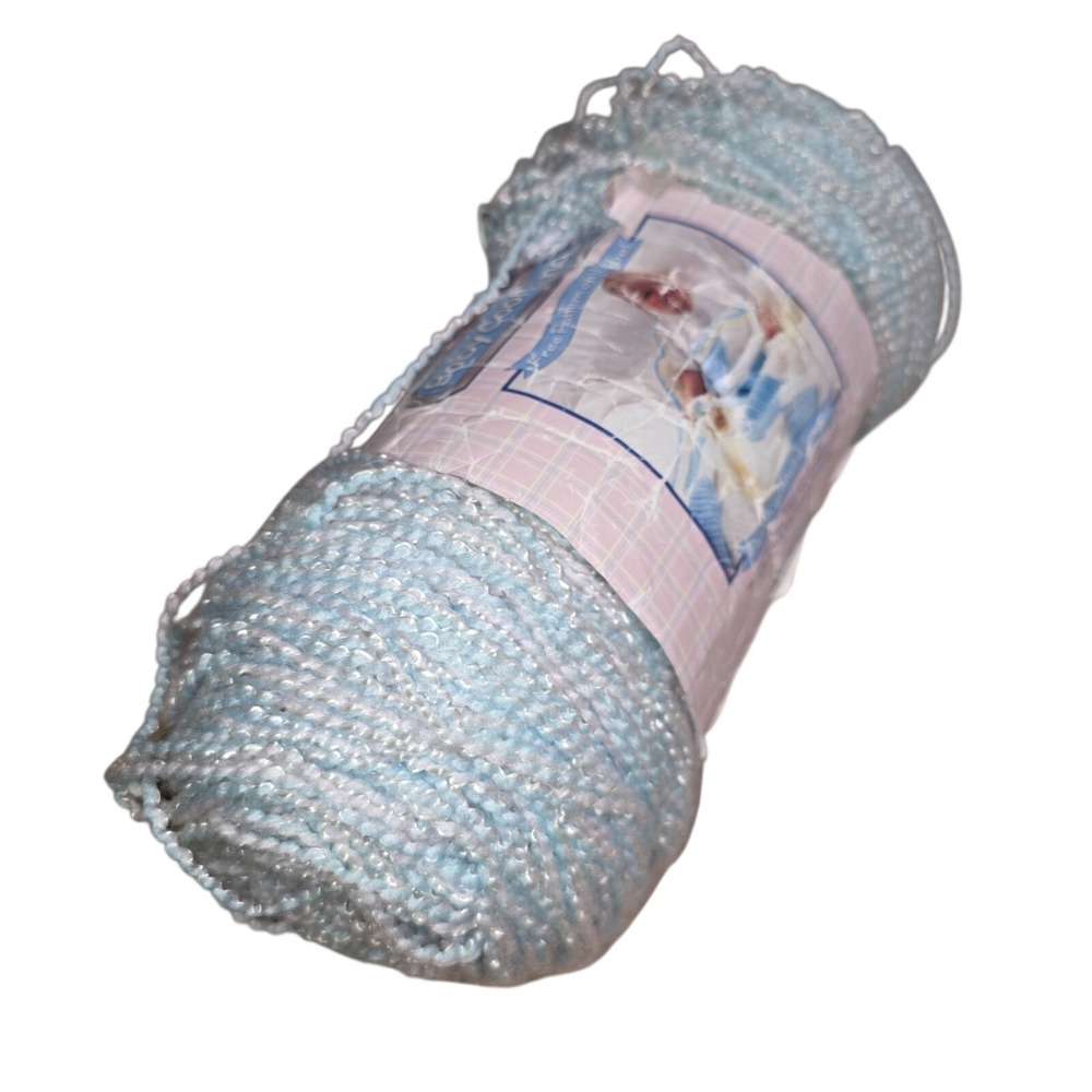 Bernat Baby Coordinates Yarn 1 Skein Aquapink Blue Variegated Knit Crochet